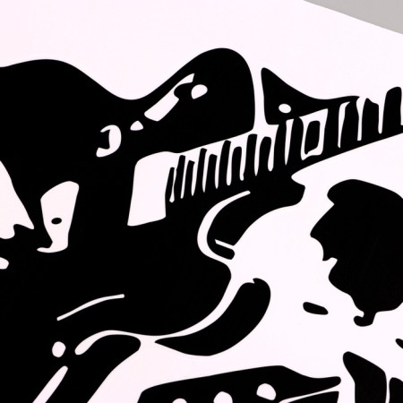 Stick 3D Interior guitarist 40*40cm-3