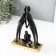 Souvenir Polystone "House there is the family" Black 7x17x24.5 cm