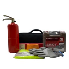 Набор автомобилиста EMERGENCY KIT 4 (сумка Аптечка по ТУ,ОП-2, Знак, перчатки)