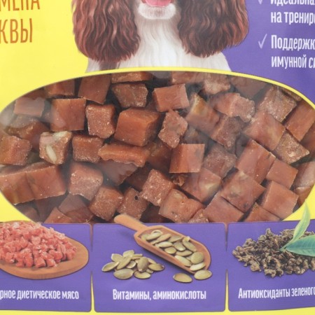 "Village goodies" for dog training, rabbit and pumpkin seeds, 90 g-3