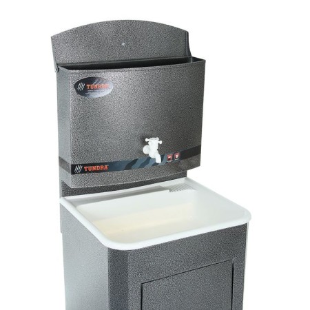Washbone tundra, without euns, plastic sink, 17 l, silver color-1
