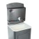 Washbone tundra, without euns, plastic sink, 17 l, silver color