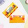 Money envelope "Happy Birthday!" glitter, yellow background, 17x8.5 cm