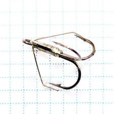 The hook KOI Weedless Treble Hook, size 2 int, BN color, non -chain tee, 5 pcs.