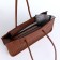 Bag Women's Tout with zipper, brown color