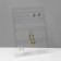 Steep stand for 30 pairs, 18 × 5 × 24 cm, 2 mm plexiglass, in a protective film