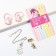 Hair accessories with jewelry "everyone dreams", elastic bands, pendants and pusets