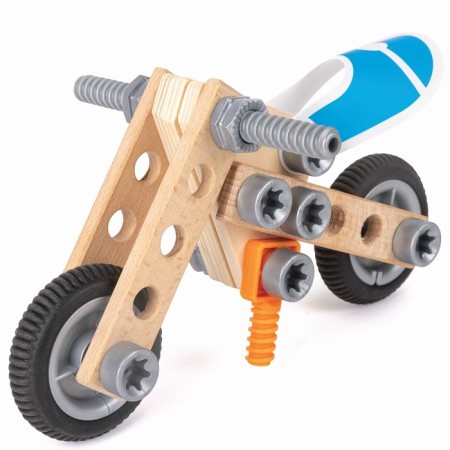 Game set for assembling motorcycles Hape "Designer in a suitcase"-6