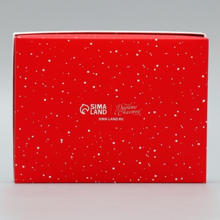 Gift box "Happy New Year", wreath, 16.5 x 12.5 x 5 cm, New Year-5