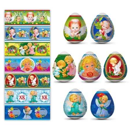 Easter heat -shaped film "Angels - 2" for 7 eggs-1