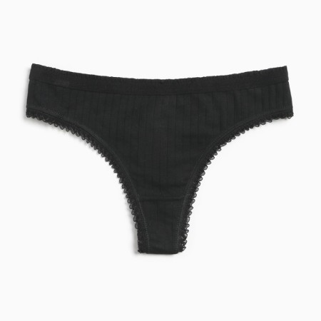 Cowards women's thongs, black color, size 42-4