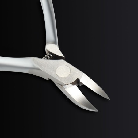 Pedicure nippers "Premium satin", hidden spring, 10.9 cm, blade length - 16 mm, silver color-6