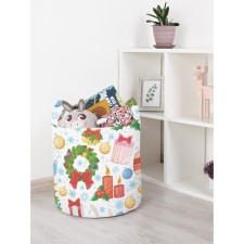 Корзина для игрушек «Новогодние снеговики, размер 35х35 см