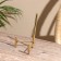 Trio Trio stand Brass 10x5x7 cm
