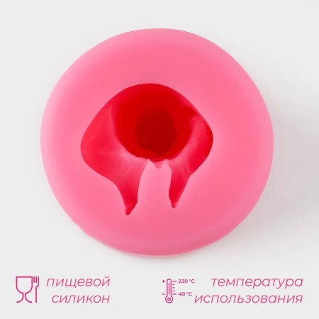 Mold Dolyana "Infant", silicone, 5.5 × 4.5 × 6 cm, pink color-1