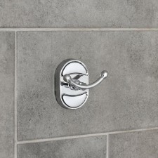 Nast-wall hook, double accoona a11201-2, color chromium