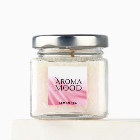 Aromatic candle "Aroma Mood", aroma tea with lemon-2