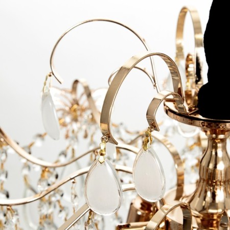Polina chandelier 8x60W E14 gold 60x60x41cm SVK-7