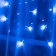 Garland "Curtain" 1.5 × 1 m, IP20, transparent thread, 180 LED, glow blue, 8 modes, 220 V