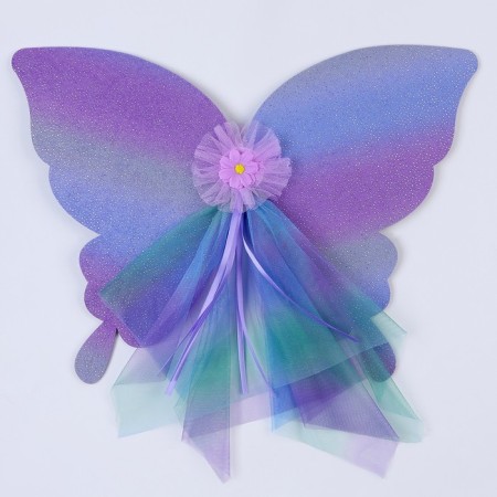Carnival set "Butterfly", 5-7 years old, lilac: skirt, wings-2
