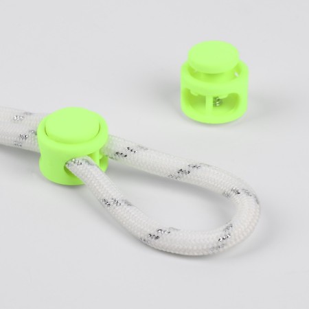 Set for laces, d = 5 mm, latch and tip, 2 pairs, light color-4