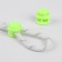 Set for laces, d = 5 mm, latch and tip, 2 pairs, light color