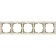 Frame for 5 posts WL03-FRAME-05-VORY-GD, Color Gold, ivory