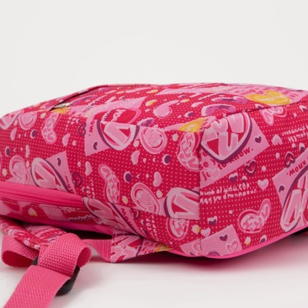 Baby backpack on lightning, 2 outer pockets, pink color-4
