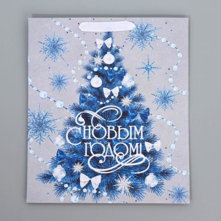 Craft vertical package “Happy New Year”, m 26 x 30 x 9 cm, new year-6