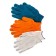 Garden gloves, with PVC points, size 10, set 3 pcs., Palisad