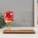 Photo frame wood 9x13 cm with backlight "roses in a ball on the stand" USB 25.8x9.5x18 cm