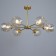 Murano chandelier 6he27 60W white gold 78x78x35cm Bayerlux