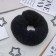 A roller on a button for creating a beam 4.5x17 cm, black