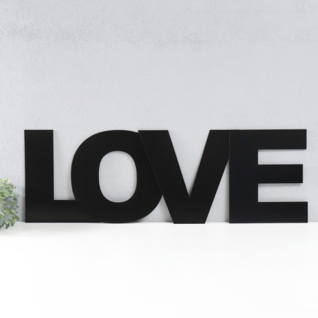 Panel letters "Love" The height of the letters 30 cm, set 4 parts black-2