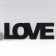 Panel letters "Love" The height of the letters 30 cm, set 4 parts black