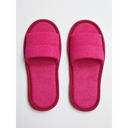 Women's slippers open nose, size 36-38, raspberry color-2
