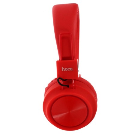 Hoco W25 headphones, wireless, invoices, BT5.0, 300 mAh, microphone, red-2
