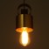 Lamp Bayerlux 2287/1 E27 40W black and gold 10x10x13-113 cm