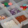Organizer for storing little things, 17.7 × 10.2 × 2.3 cm, color transparent color