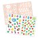 Reusable stickers set of "Alphabet and numbers", A4, 2 pcs.