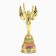 The Nick Award Cup “hot and rabbit”, plastic, gold, 19.3 x 7 cm.