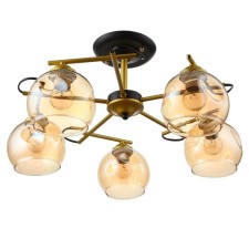 Chandelier 1108/5gd E27 40W black and gold 54x54x24 cm Bayerlux