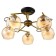 Chandelier 1108/5gd E27 40W black and gold 54x54x24 cm Bayerlux