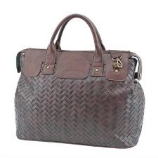 Road bag (B2783-01112) Artificial leather, brown, 1x730x43 cm