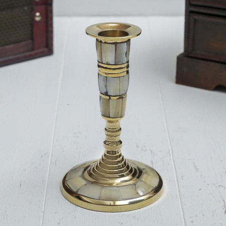 Climber "Happiness" for 1 candle, brass 8.5x8.5x12.5 cm-1
