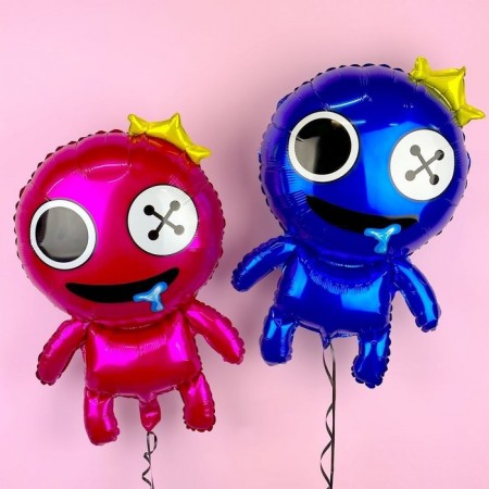 Foil ball 27 "Figure" Rainbow Friends "Blue-1