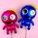 Foil ball 27 "Figure" Rainbow Friends "Blue