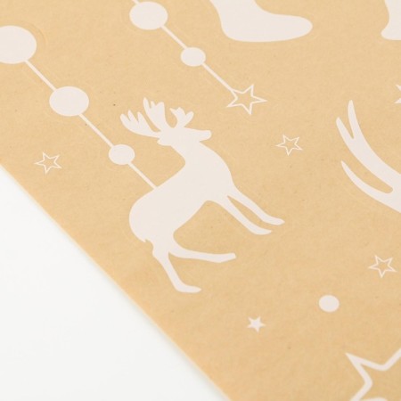 Stickers for the windows "New Year's Friends", reusable, 33 x 50 cm, New Year-2