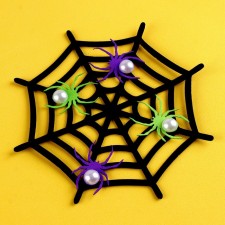 Web with spiders