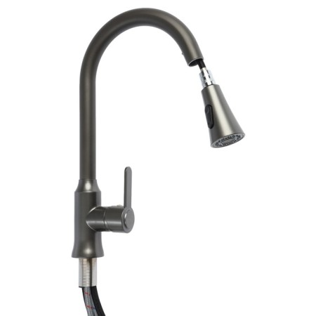 Zein Z3709 kitchen mixer, exhaust surplus, 2 modes, ABS plastic, graphite-4